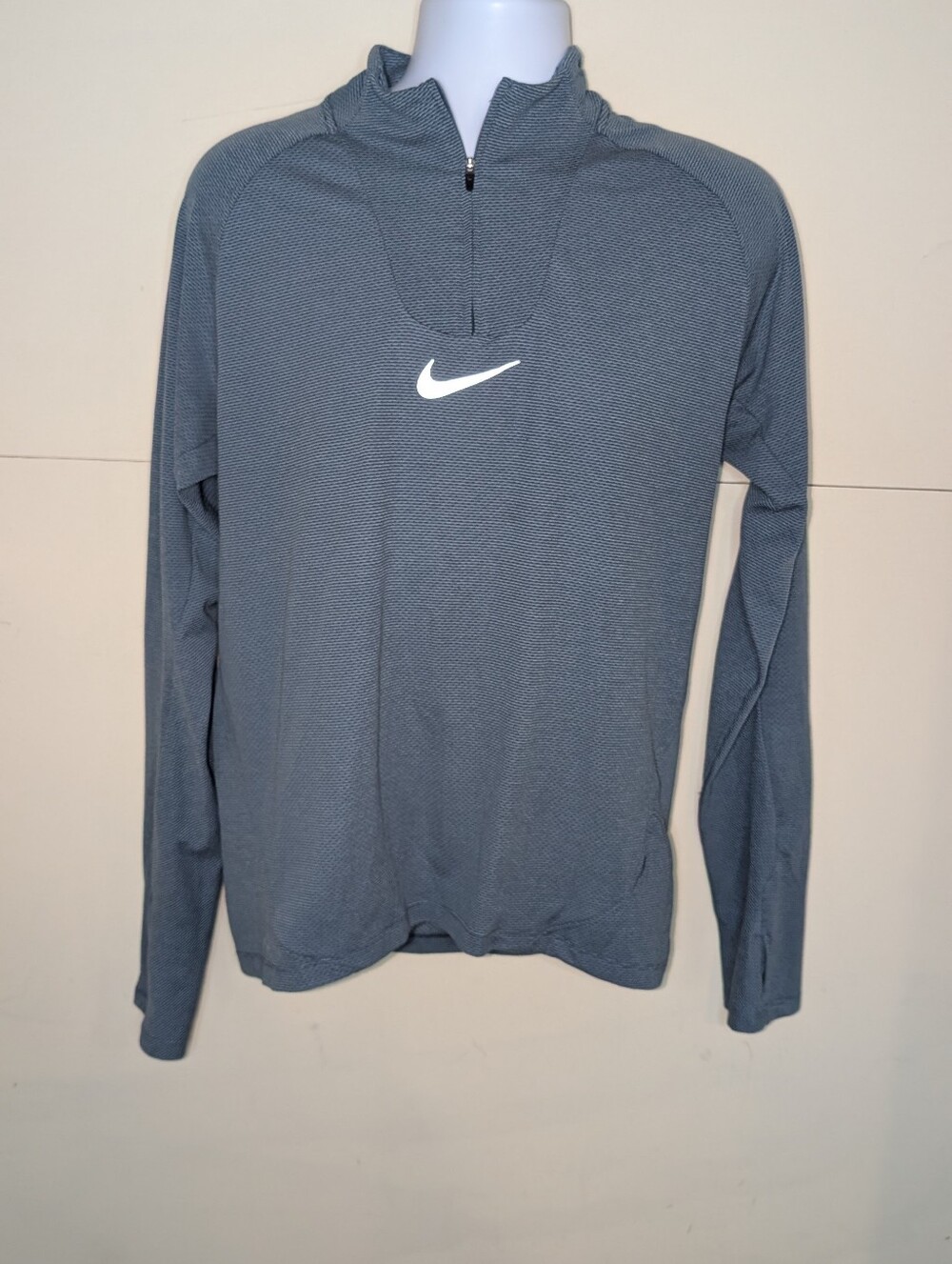 Nike Runnin Slate Blue Quarter-Zip Training Pullover